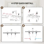 Widespread Bathroom Faucet 3 Hole, 2-handle Bathroom Sink Faucet with Drain Assembly LP088903-CF - Brushed Gold