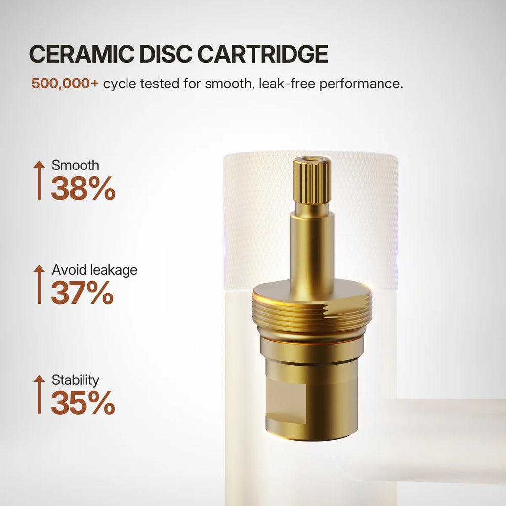 Single Hole Bathroom Faucet,Knob Single Handle Bathroom Sink Faucet with Drain Assembly LP0086-YS - Brushed Gold