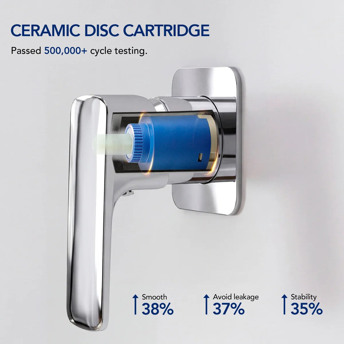 Wall Mounted Bathroom Faucet, Single-handle Bathroom Sink Faucet with Drain Assembly LP667891-YS - Chrome