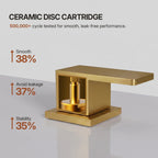 Widespread Bathroom Faucet 3 Hole, 2-Handle Bathroom Sink Faucet with Drain Assembly LP022304-YS - Brushed Gold