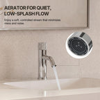 Single Hole Bathroom Faucet,Knob Single Handle Bathroom Sink Faucet with Drain Assembly LP0089-YS - Chrome