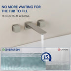 2-Handle Wall Mounted Roman Tub Faucet with Rough-In Valve LP081102-YG - Brushed Nickel