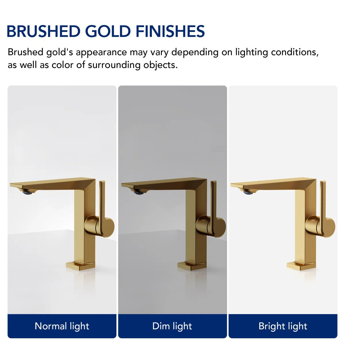 Single Hole Bathroom Faucet with Drain Assembly, Single Handle Bathroom Sink Faucet LP55789-YS- Brushed Gold