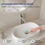 Single Hole Vessel Bathroom Faucet with Drain Assembly, Single Handle Vessel Bathroom Sink Faucet LP08121-YS - Brushed Nickel