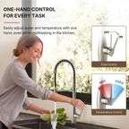 Commercial Style Dual Function Single Handle Pull Down Kitchen Faucet LP051-CF - Stainless Steel