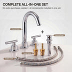Widespread Bathroom Faucet 3 Hole, 2-Handle Bathroom Sink FaucetLP02006-YS - Chrome
