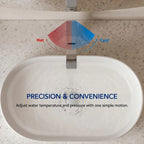 Single Hole Vessel Bathroom Faucet, Single Handle Bathroom Sink Faucet with Drain Assembly LP0098-YS - Chrome