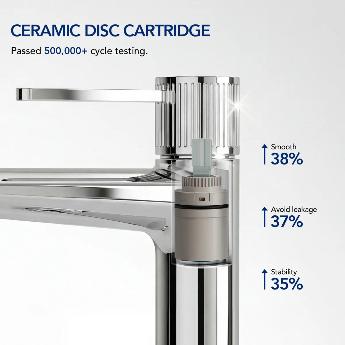 Single-Hole Single-Handle Bathroom Sink Faucet with Drain AssemblyLP66013-YS - Chrome