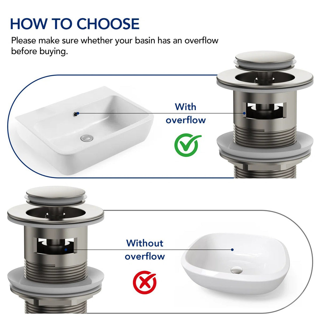 Single-Hole Single-Handle Bathroom Sink Faucet with Drain Assembly LP3360981-YS - Brushed Nickel
