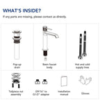 Single-Hole Single-Handle Bathroom Sink Faucet with Drain Assembly LP6603123-YS - Brushed Gold