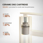 Single Hole Vessel Bathroom Faucet, Single Handle Vessel Bathroom Sink Faucet with Drain Assembly LP00985-YS - Brushed Gold