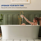 Freestanding Floor Mount Tub Filler Faucet with Handheld Shower LP1091-YG - Brushed Gold