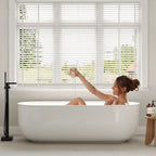 Freestanding Tub Filler Floor Mount Bathtub Faucet with Hand Shower SFS-1094-BK - Matte Black