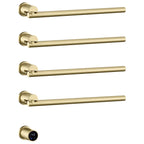 Bathroom 180 Degree Rotating Smart Constant Temperature Electric Towel Rack LS036 - Gold
