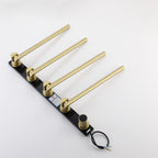 Bathroom 180 Degree Rotating Smart Constant Temperature Electric Towel Rack LS036 - Gold