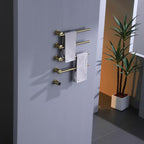 Bathroom 180 Degree Rotating Smart Constant Temperature Electric Towel Rack LS036 - Gold