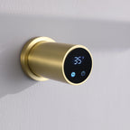 Bathroom 180 Degree Rotating Smart Constant Temperature Electric Towel Rack LS036 - Gold