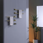 Bathroom 180 Degree Rotating Smart Constant Temperature Electric Towel Rack LS036 - Gold
