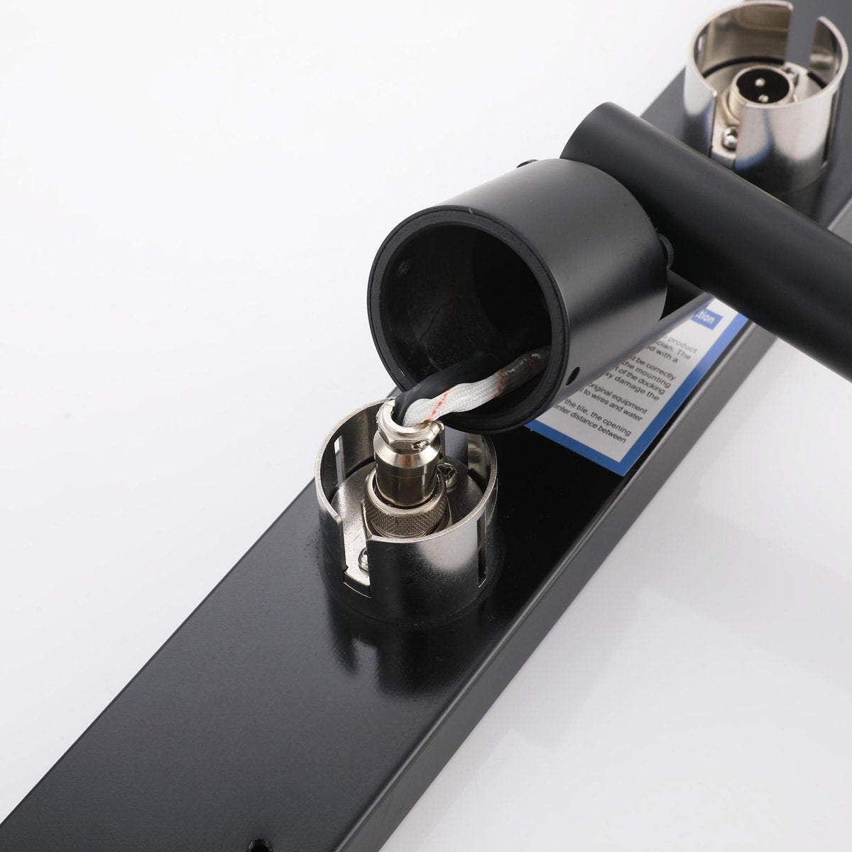 Bathroom 180 Degree Rotating Smart Constant Temperature Electric Towel Rack LS035 - Black