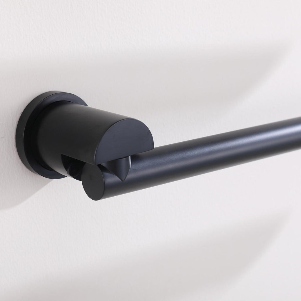 Bathroom 180 Degree Rotating Smart Constant Temperature Electric Towel Rack LS035 - Black