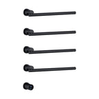 Bathroom 180 Degree Rotating Smart Constant Temperature Electric Towel Rack LS035 - Black