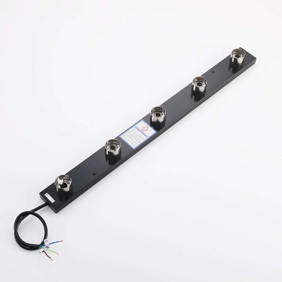 Bathroom 180 Degree Rotating Smart Constant Temperature Electric Towel Rack LS035 - Black