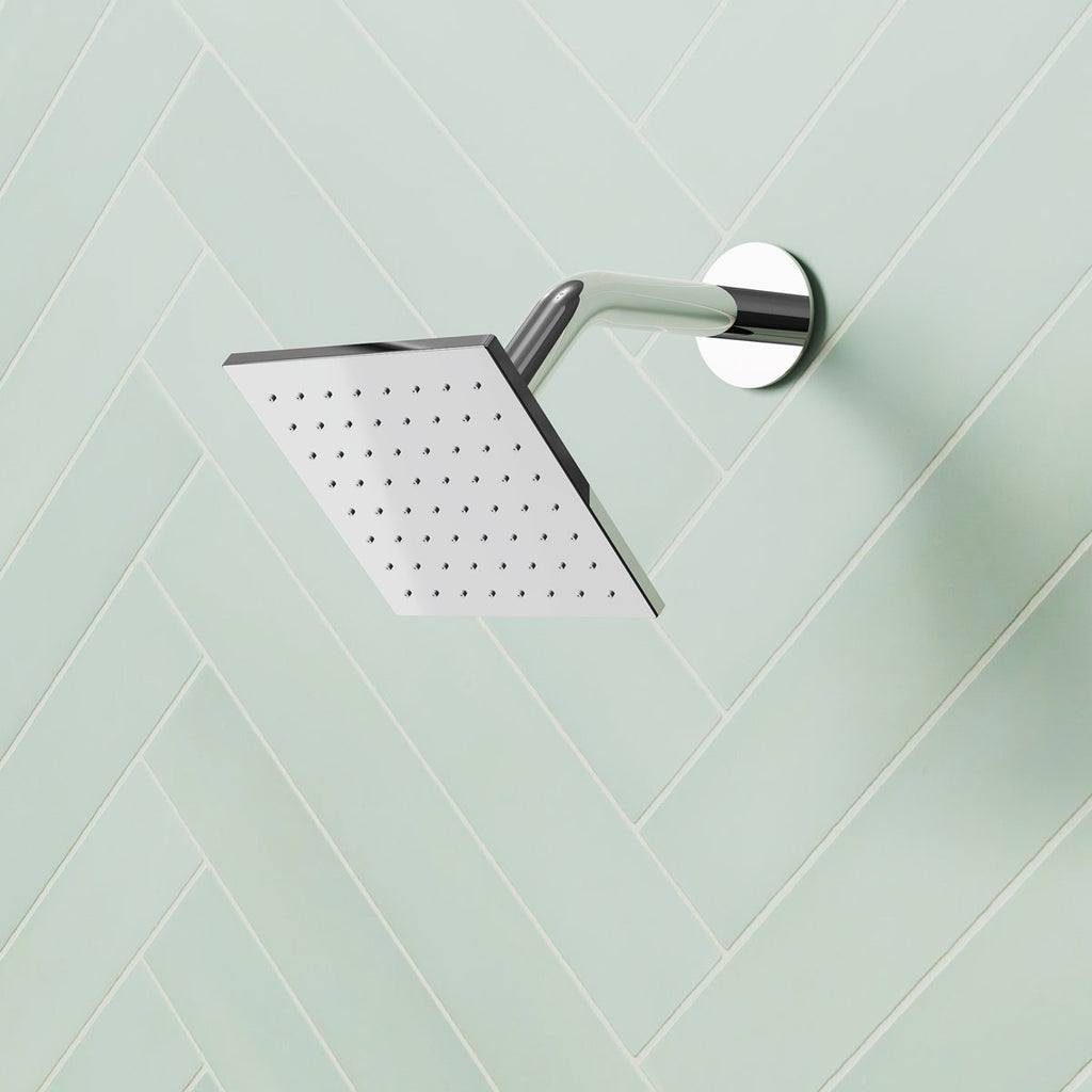 Ceiling Mount 16" High-Pressure Rainfall Shower Faucet, Dual Rainfall Shower Head System with Thermostatic Valve SFS-1031-CH16 - Chrome