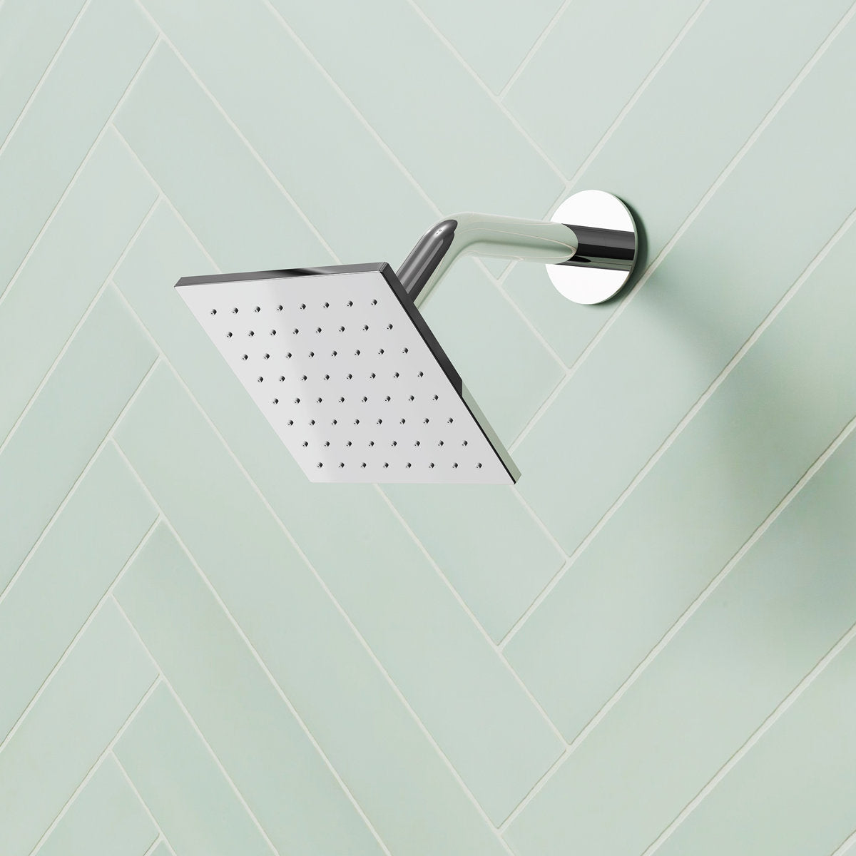 Ceiling Mount 16" High-Pressure Rainfall Shower Faucet, Dual Rainfall Shower Head System with Thermostatic Valve SFS-1031-CH16 - Chrome