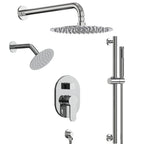 PressureBalanced Shower System, 10" Rainfall Dual Showerheads with Handheld Shower SFS-1058-CH10 - Chrome