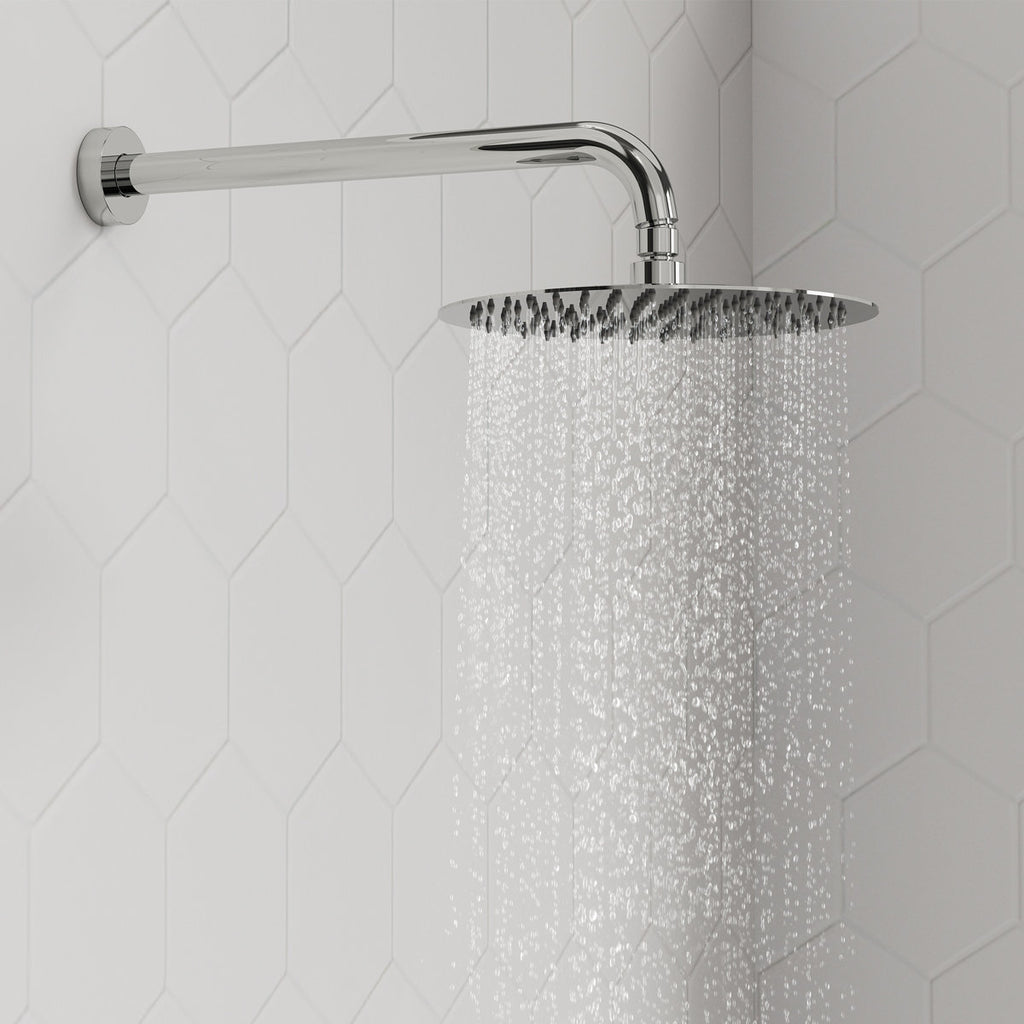 PressureBalanced Shower System, 10" Rainfall Dual Showerheads with Handheld Shower SFS-1058-CH10 - Chrome