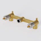 Two-Handle 3-Hole Wall Mounted Roman Tub Faucet Bathtub Filler SFS-1107-NK - Brushed Nickel