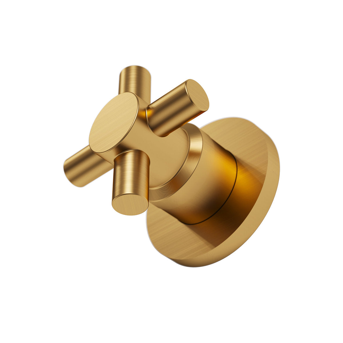 Two-Handle 3-Hole Wall Mounted Roman Tub Faucet Bathtub Filler SFS-1107-GD - Brushed Gold
