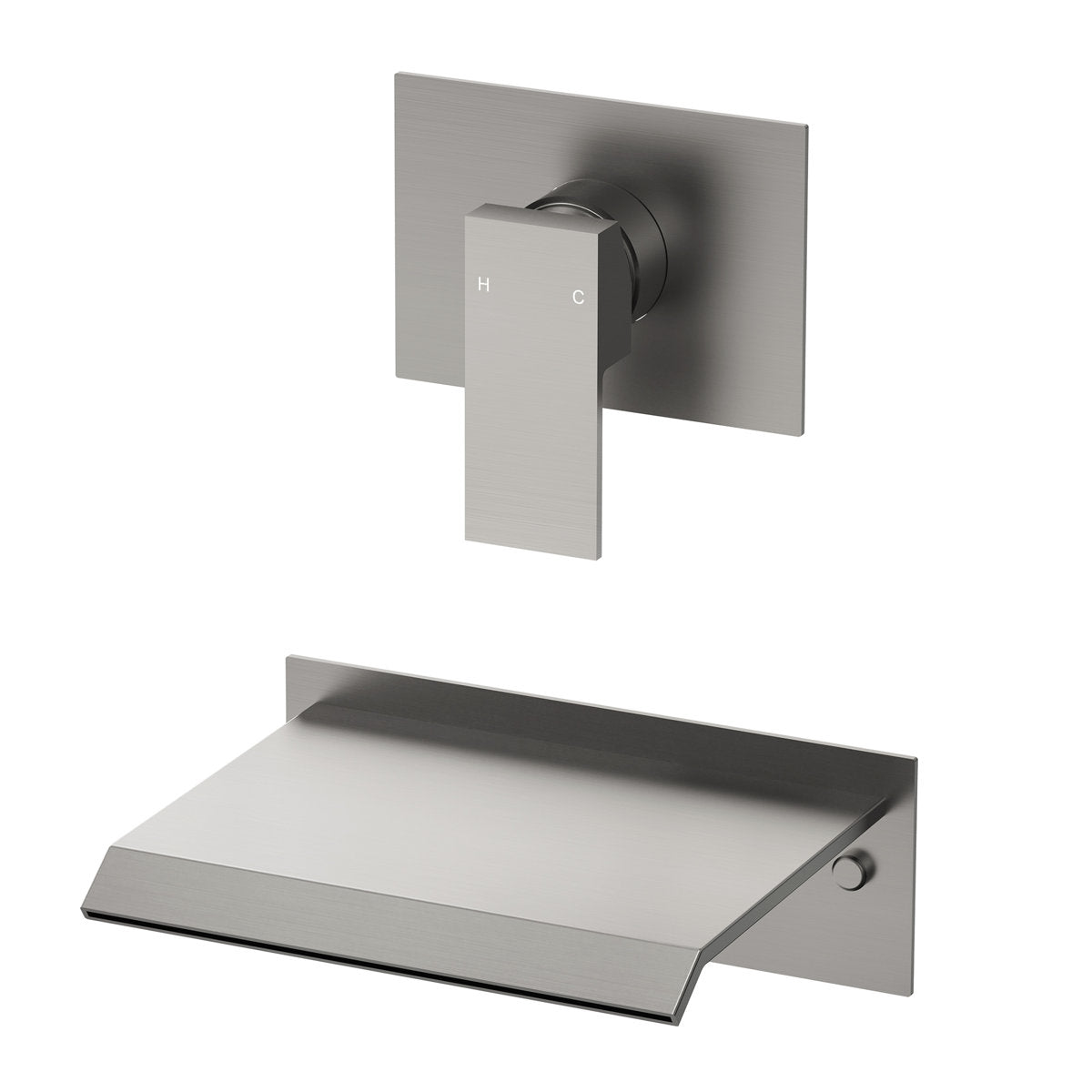 One Handle Wall Mount Waterfall Roman Tub Faucet SFS-1110-NK - Brushed Nickel