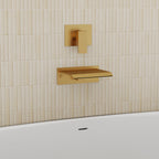 One Handle Wall Mount Waterfall Roman Tub Faucet SFS-1110-GD - Brushed Gold