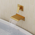 One Handle Wall Mount Waterfall Roman Tub Faucet SFS-1110-GD - Brushed Gold