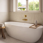 One Handle Wall Mount Waterfall Roman Tub Faucet SFS-1110-GD - Brushed Gold