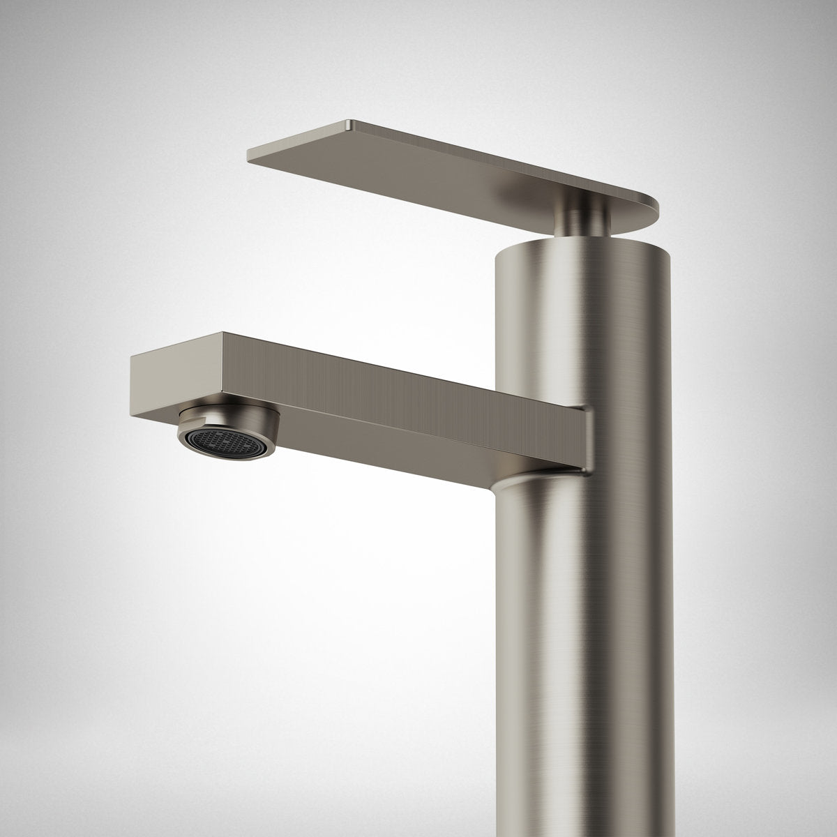 Single Hole Bathroom Faucet, Single Handle Bathroom Sink Faucet with Drain Assembly SFS-1122-NK - Brushed Nickel