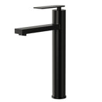 Single Hole Vessel Bathroom Faucet, Single Handle Vessel Bathroom Sink Faucet with Drain Assembly SFS-1123-BK - Matte Black