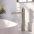 Single Hole Vessel Bathroom Faucet, Single Handle Vessel Bathroom Sink Faucet with Drain Assembly SFS-1123-NK - Brushed Nickel