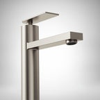 Single Hole Vessel Bathroom Faucet, Single Handle Vessel Bathroom Sink Faucet with Drain Assembly SFS-1123-NK - Brushed Nickel