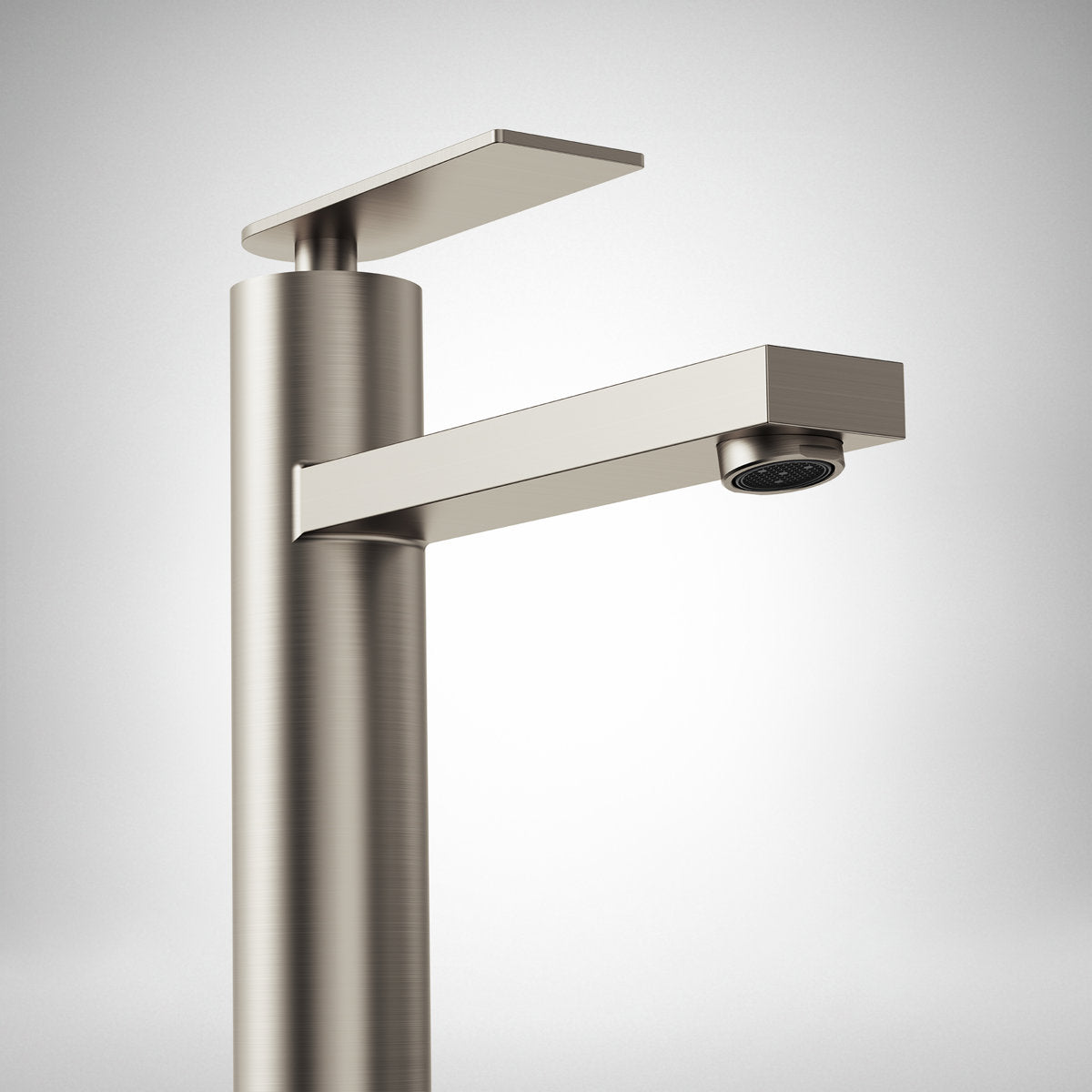 Single Hole Vessel Bathroom Faucet, Single Handle Vessel Bathroom Sink Faucet with Drain Assembly SFS-1123-NK - Brushed Nickel