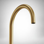 Freestanding Floor Mount Tub Filler Faucet with Handheld Shower SFS-1093-GN - Brushed Gold