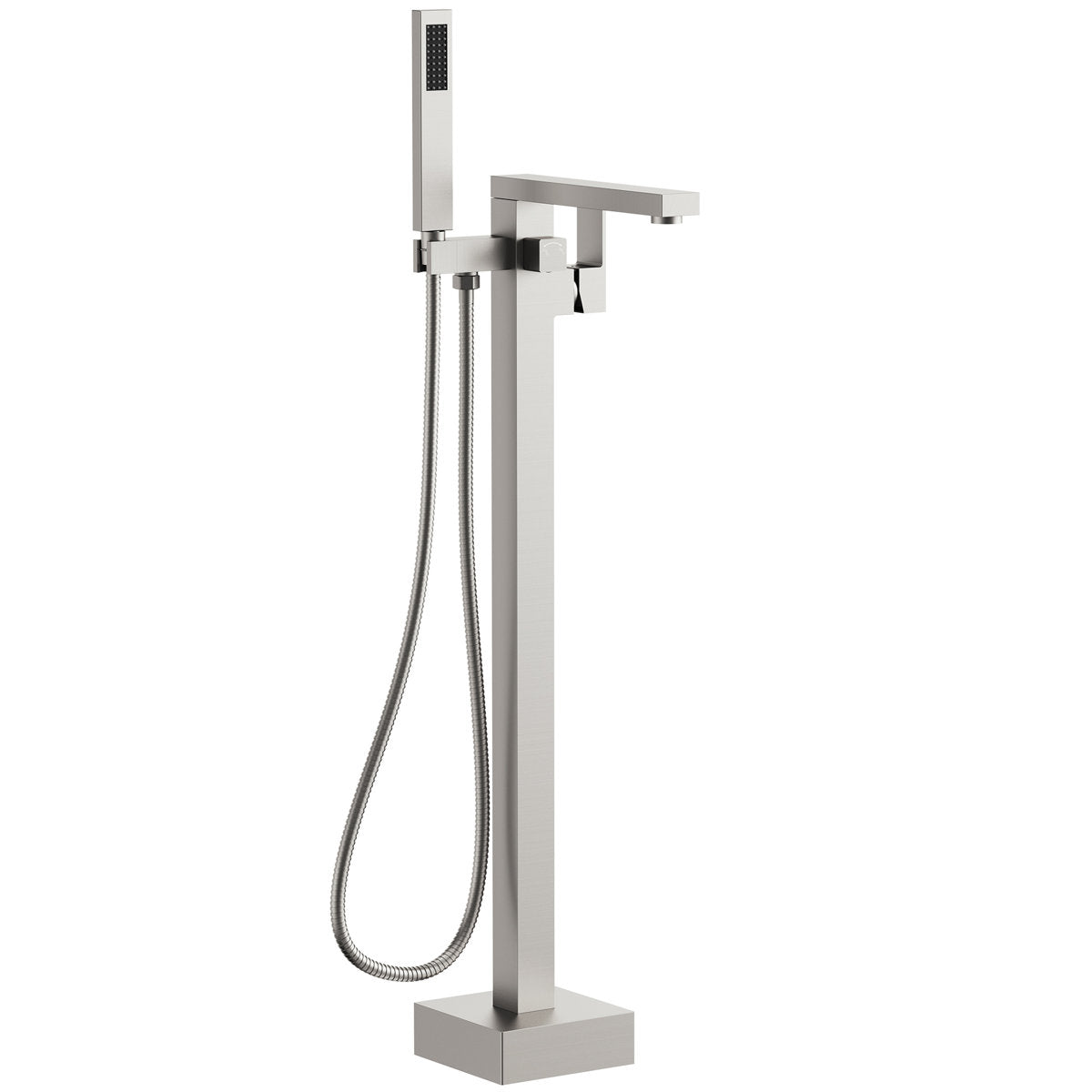 Freestanding Tub Filler Floor Mount Bathtub Faucet with Hand Shower SFS-1094-NK - Brushed Nickel