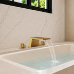 3-Hole Deck Mount Waterfall Roman Tub Faucet SFS-1125-GD - Gold