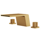 3-Hole Deck Mount Waterfall Roman Tub Faucet SFS-1125-GD - Gold