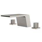 3-Hole Deck Mount Waterfall Roman Tub Faucet SFS-1125-NK - Brushed Nickel