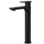 Single Handle Vessel Bathroom Faucet, Single Hole Vessel Bathroom Sink Faucet with Drain Assembly SFS-1121-BK - Matte Black