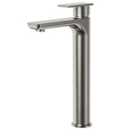 Single Hole Vessel Bathroom Faucet, Single Handle Bathroom Sink Faucet with Drain Assembly SFS-1121-NK - Brushed Nickel