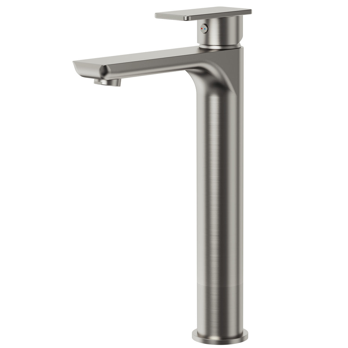 Single Hole Vessel Bathroom Faucet, Single Handle Bathroom Sink Faucet with Drain Assembly SFS-1121-NK - Brushed Nickel