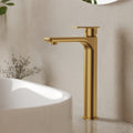 Single Hole Vessel Bathroom Faucet, Single Handle Bathroom Sink Faucet with Drain Assembly SFS-1121-GD - Brushed Gold